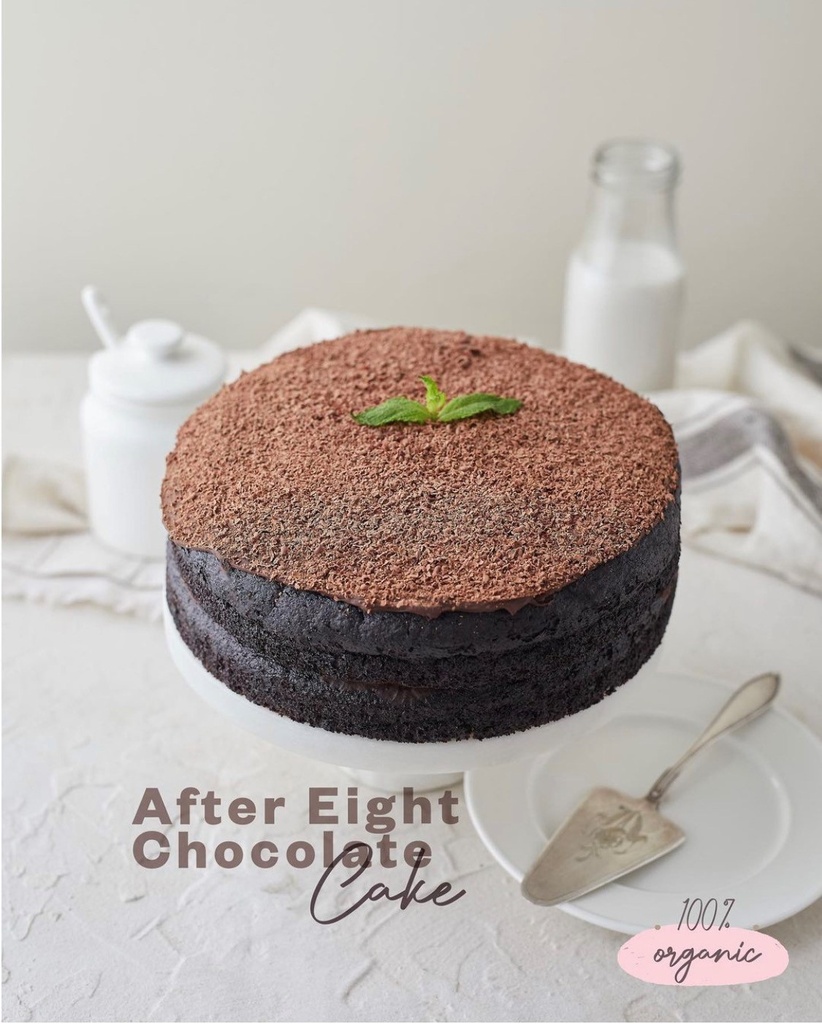 AFTER EIGHT CHOCOLATE CAKE (Almond Milk) (2X8inch)